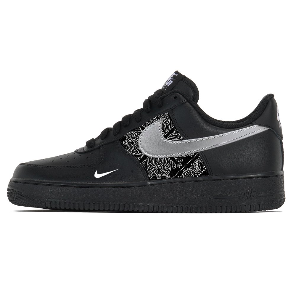 Nike Air Force 1 Anti-Slip Wear-Resistant Low-Top Skateboard Shoes Unisex Black White