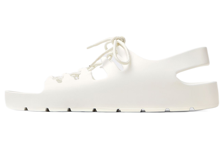 Bottega Veneta Jelly Sandal White