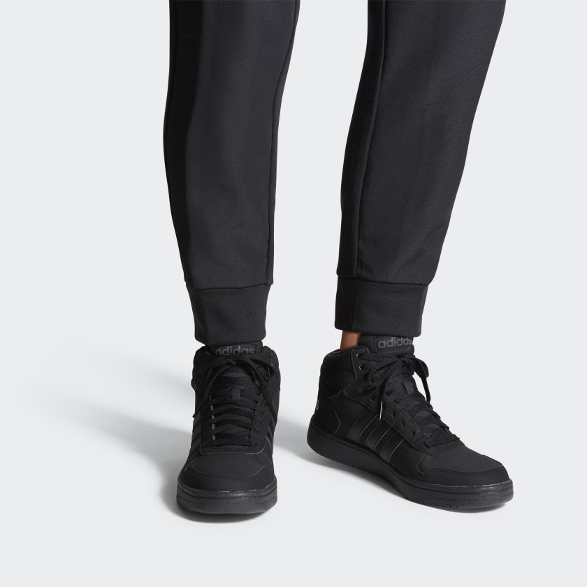 Adidas Hoops 2.0 Mid Shoes 'Core Black'