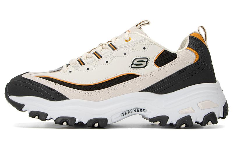 Skechers D'LITES 1.0 Low Top Chunky Sneakers Men's Gray Black