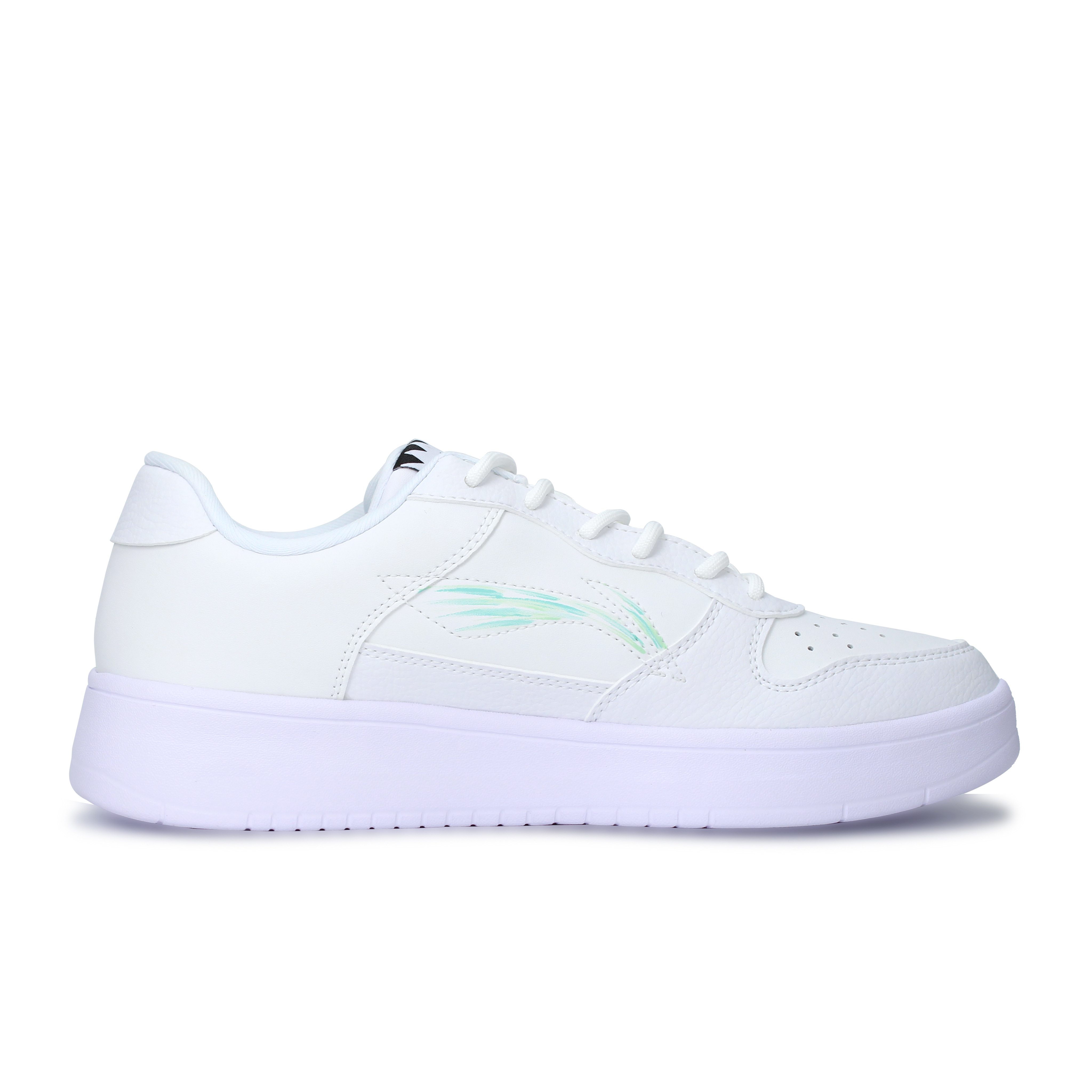 LiNing Pontoon Boats Wear resistant And Lightweight Low top Skateboard Shoes Unisex White