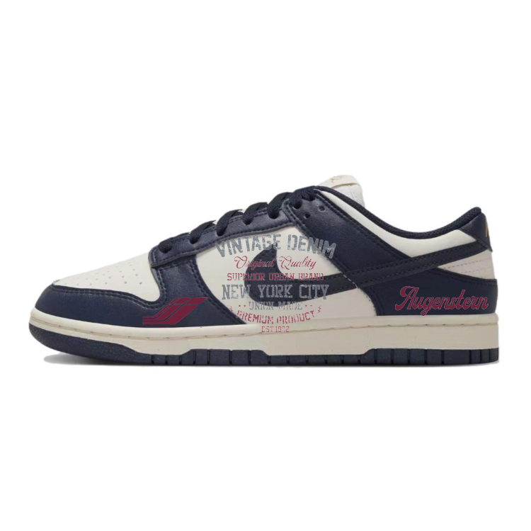 Nike Dunk Slip-Resistant Cushioning Wear-Resistant Lightweight Low-Top Skateboard Shoes Women's Blue White