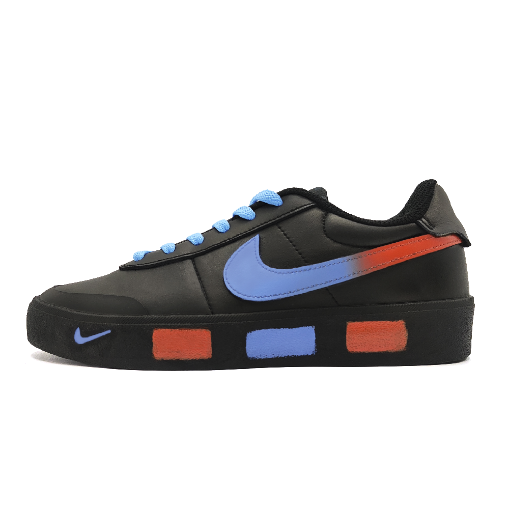 Nike Court Shot Superconductivity Abrasion Resistant Low Top Skateboard Shoes Unisex Red Blue