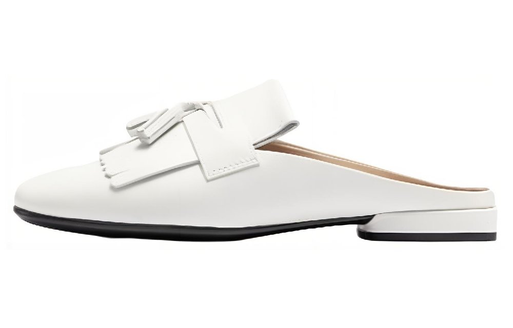Ecco Wrap-toe Slippers 2cm Women's White