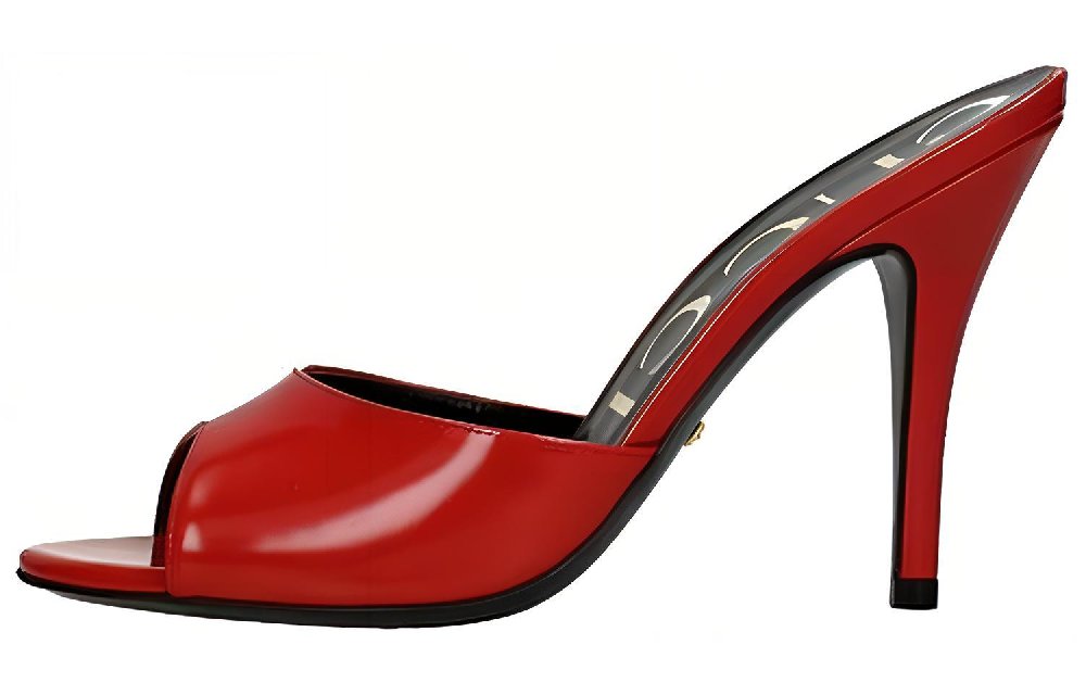GUCCI Slip Resistant Slide Slippers Women's Red