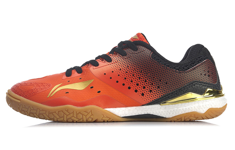 LINING National Team Professional Table Tennis Men's Shoes - Qilin | Red/Black