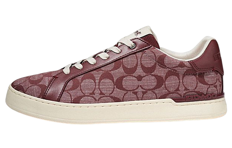 COACH Money Clip Low Top Stylish Skateboarding Shoes Men's Red