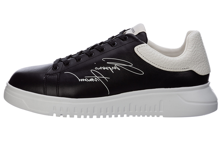 EMPORIO ARMANI Signature Logo-Printed Low-Top Sneakers