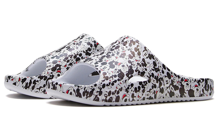Li Ning Disney X Li Ning Casual Fashion Mickey Slippers 'Standard White Black' Women's купить в интернет-магазине Yoocart с быстрой доставкой по России.