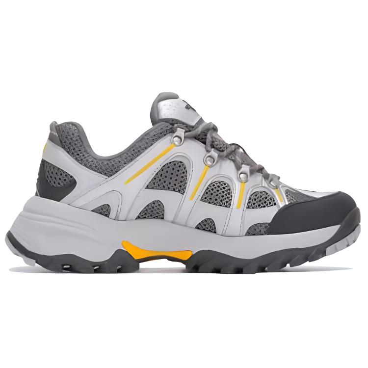 THE NORTH FACE Hedgehog Series Cushioned Wear-Resistant Breathable Low-Top Trekking Shoes Unisex Gray FW24