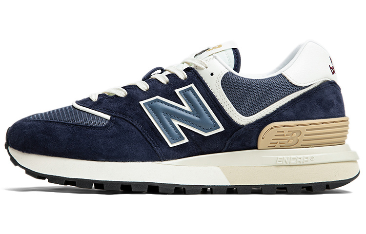 New Balance 574 Navy White Beige