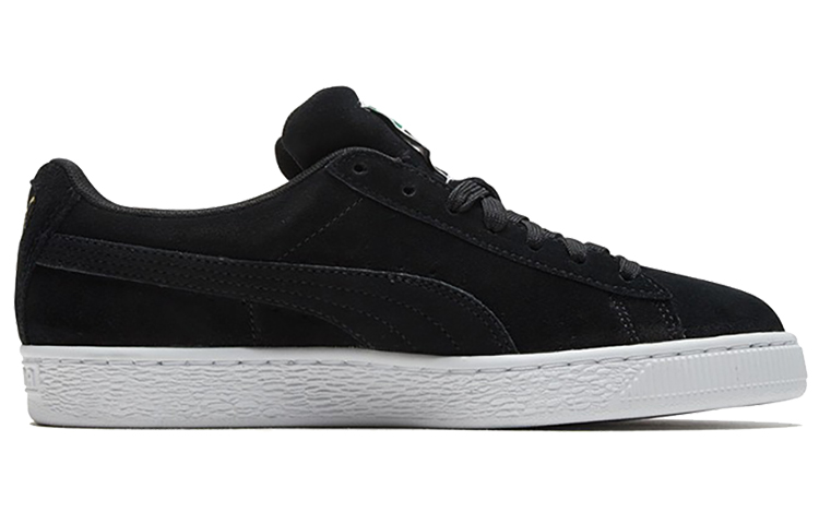 PUMA Suede Low Casual Board Shoes Black/Gold