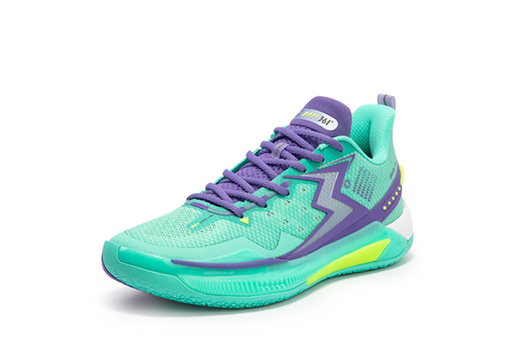 361° BIG3 5.0 Quick Basketball Shoes Unisex Low-Top Green/Purple