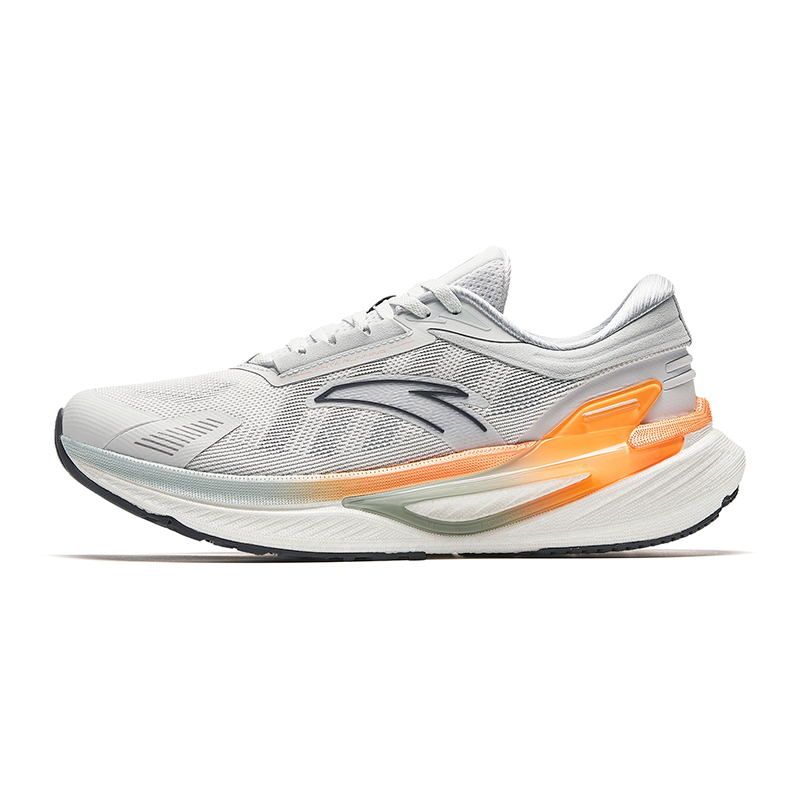 Anta CC Nitrogen Technology Durable Cushioning Low-Top Running Shoes Men's Gray Orange