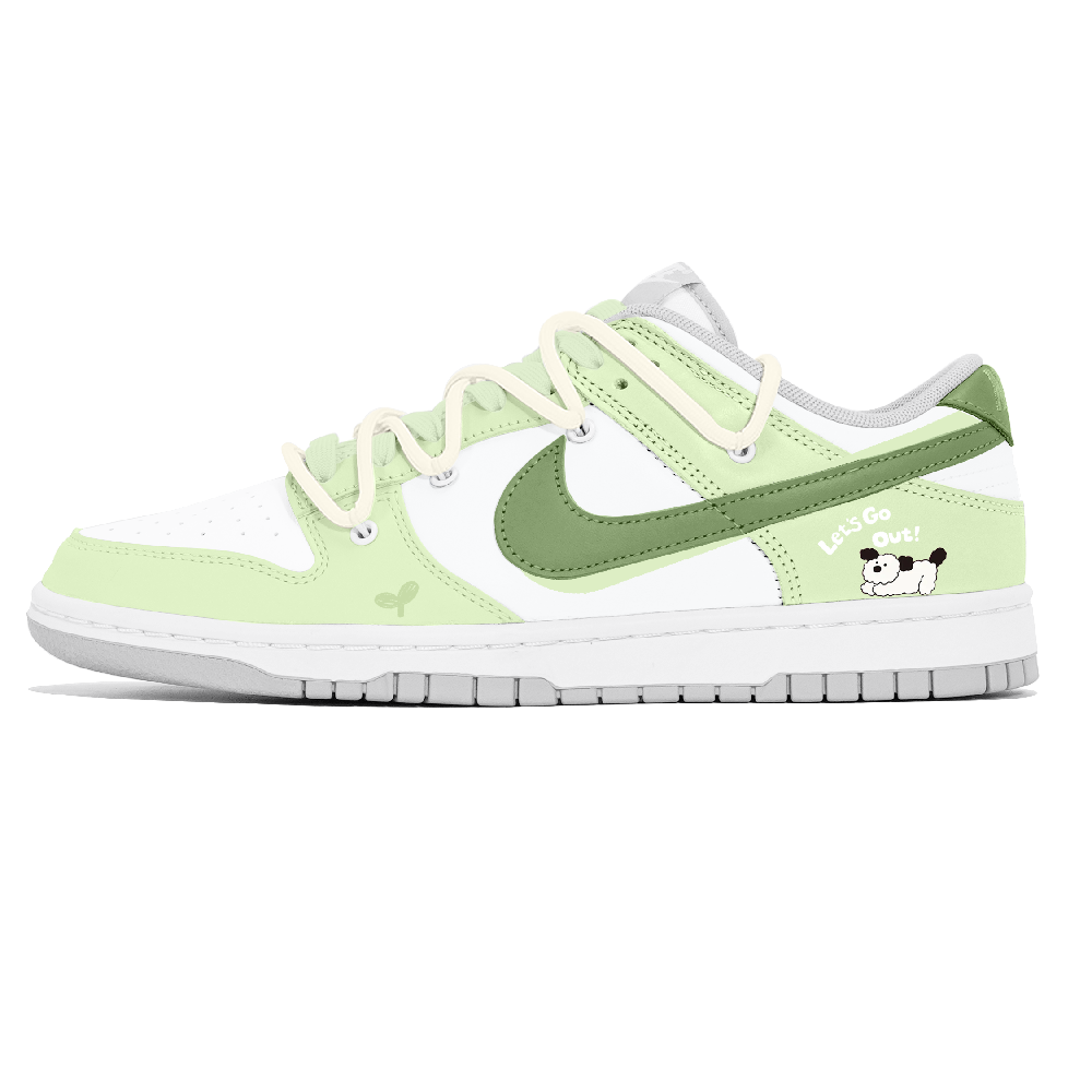 Nike Dunk Lemon Joy Low Top Skateboard Shoes Women's White Green