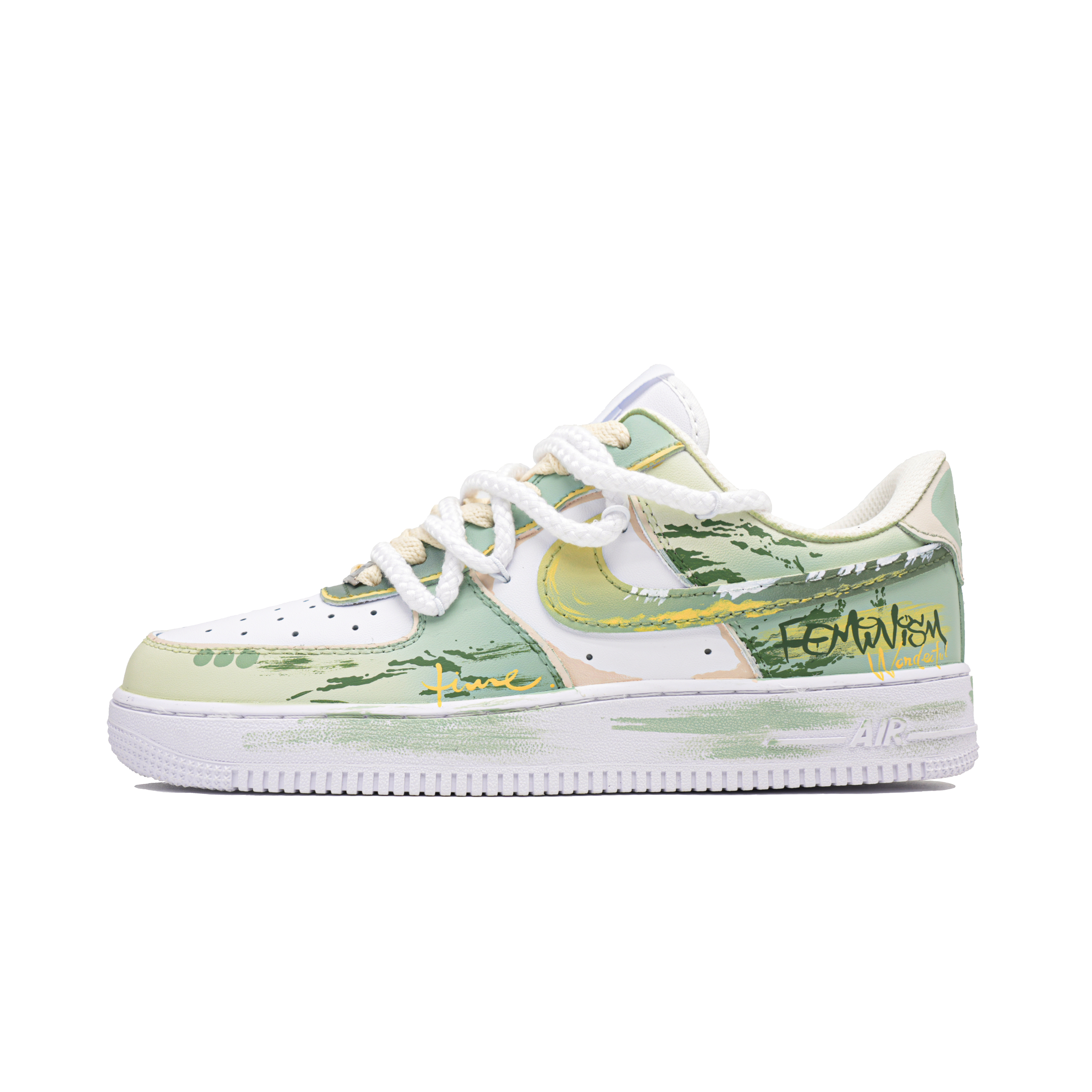 Nike Air Force 1 Blue Wild Dream, Footprint Innovation Abrasion Resistant Low top Skateboard Shoes Unisex Yellow Green купить в интернет-магазине Yoocart с быстрой доставкой по России.