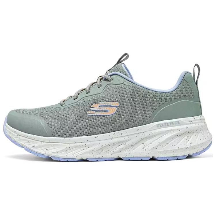 Skechers Sport Anti Slip Wear Resistant Low Top Casual Running Shoes Women's Green Blue