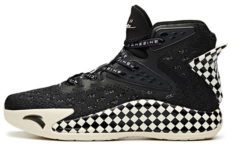 Anta KT5 High-Top Performance Basketball Shoes Men's Black White