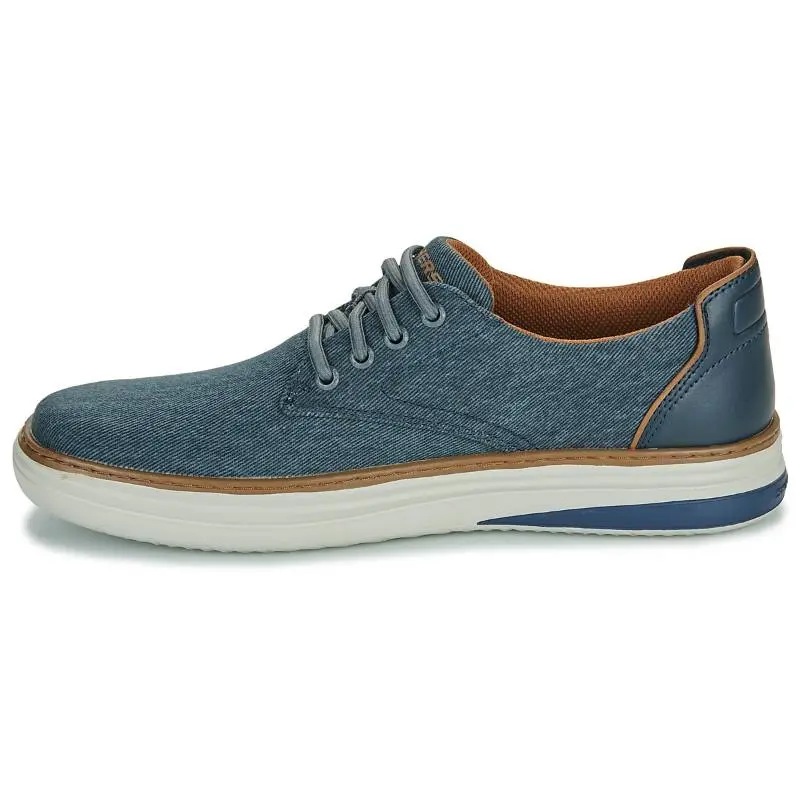 Skechers Hyland   Ratner Abrasion Resistant Breathable Low Top Casual Shoes Men's Blue