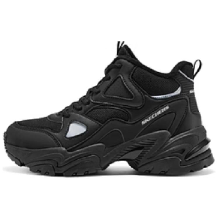 Skechers DLITES Breathable And Resilient High-Top Casual Running Shoes Women's Black
