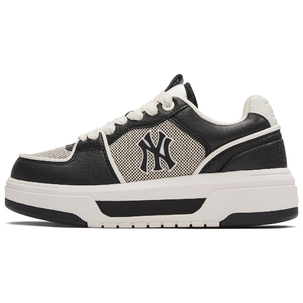 MLB Chunky Liner Anti Slip Wear Resistant Low Top Skateboard Shoes Unisex Black White