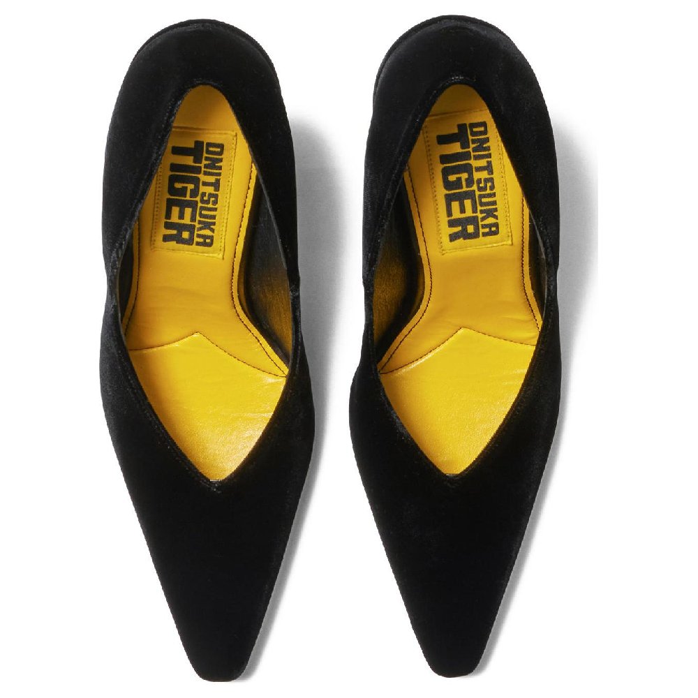 Onitsuka Tiger Chunky Heel High Heels Women's Black