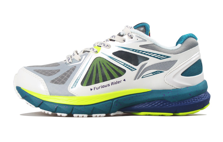 LiNing Furious Rider 3 OG Cushioning Low-Top Running Shoes Women's Gray White Blue