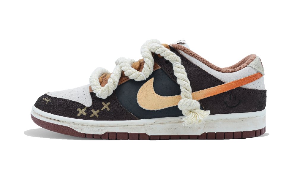 Nike Dunk Low Top Skateboard Shoes Men's Brown