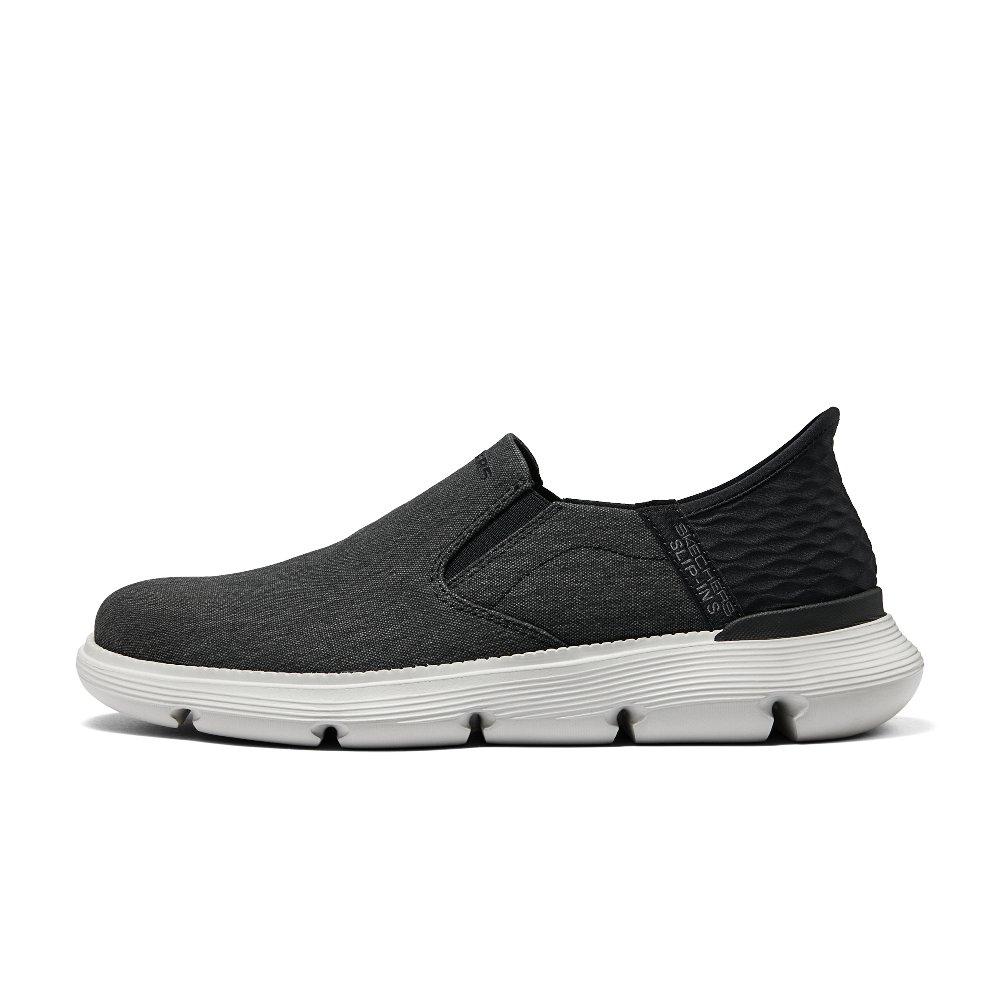Skechers Cushioned Wear-Resistant Lightweight Low-Top Casual Shoes Men's Black