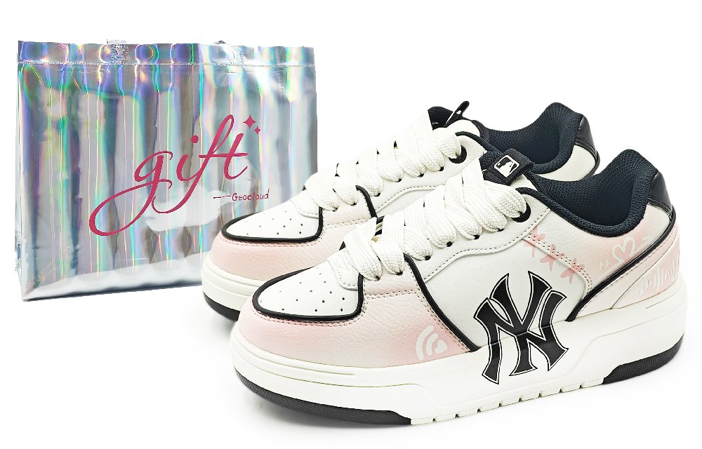 MLB Chunky Liner Low Top Skateboard Shoes Unisex Light Pink