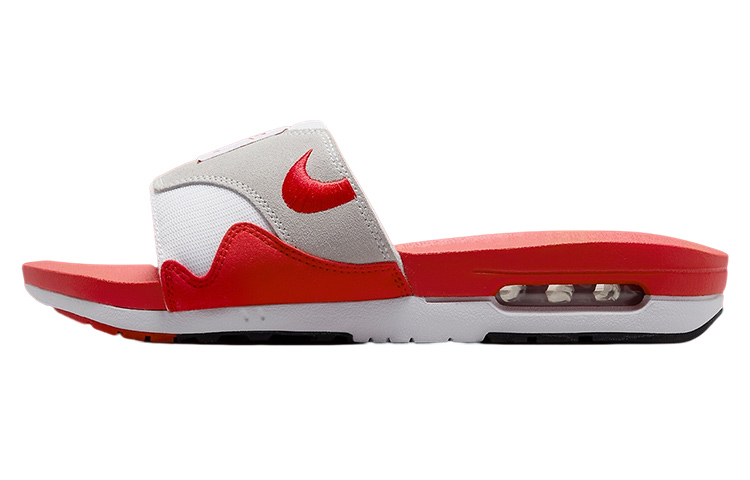Nike Air Max 1 Slide White University Red