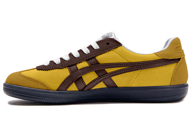 Onitsuka Tiger Tokuten Slip-Resistant Low-Top Skateboard Shoes Unisex Yellow Brown
