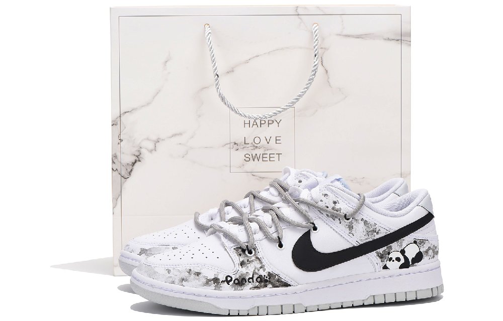 Nike Dunk Low Low-Top Skateboard Shoes Men's Gray