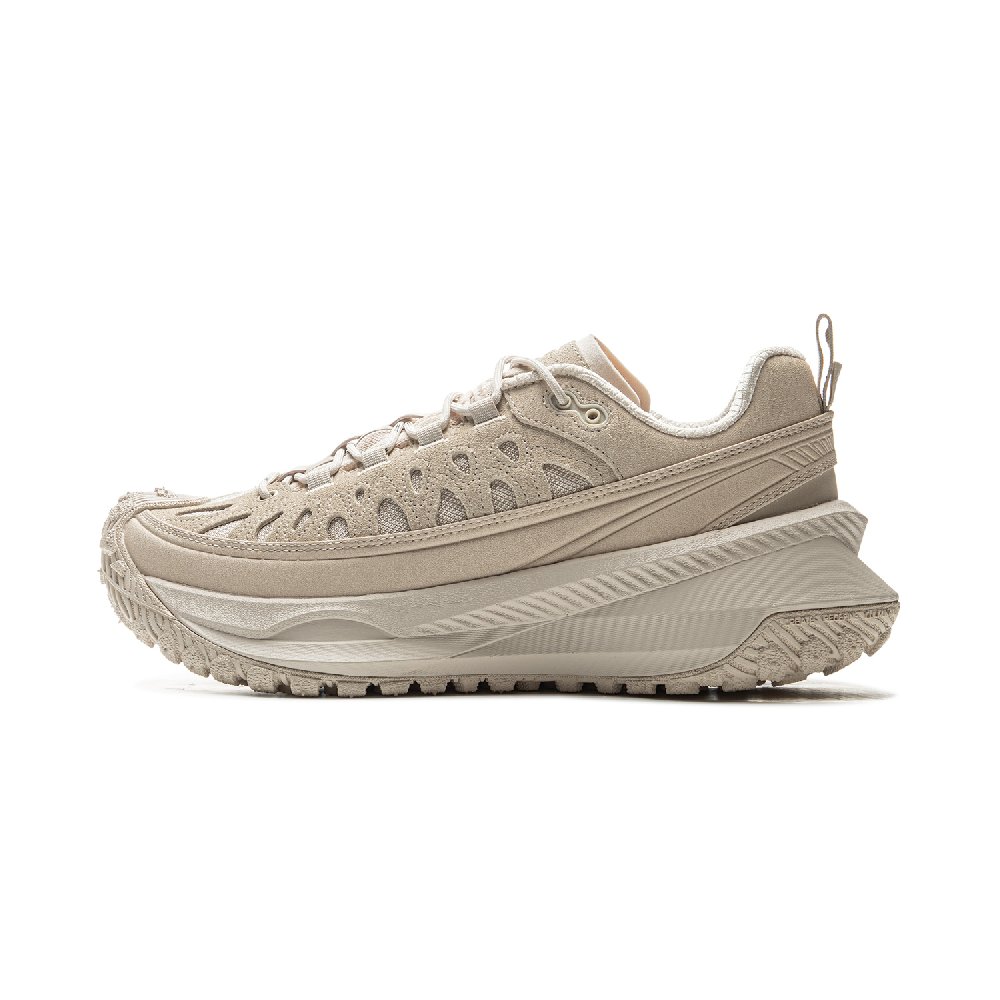 LiNing Anti-Slip Wear-Resistant Low-Top Casual Shoes Unisex Khaki