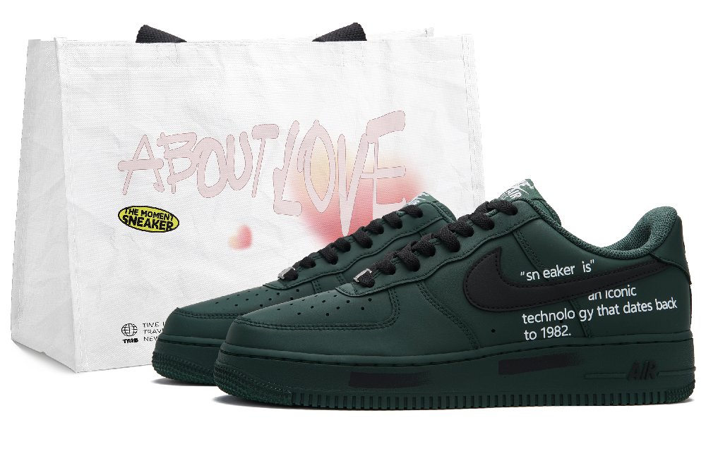 Nike Air Force 1 Dragon Well Low Top Skateboard Shoes Men's Army Green