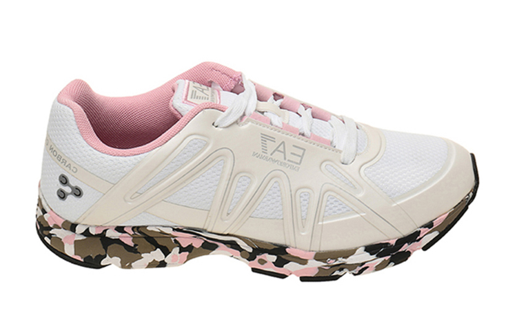 EMPORIO ARMANI EA7 Casual Shoes Men's Low top White Pink