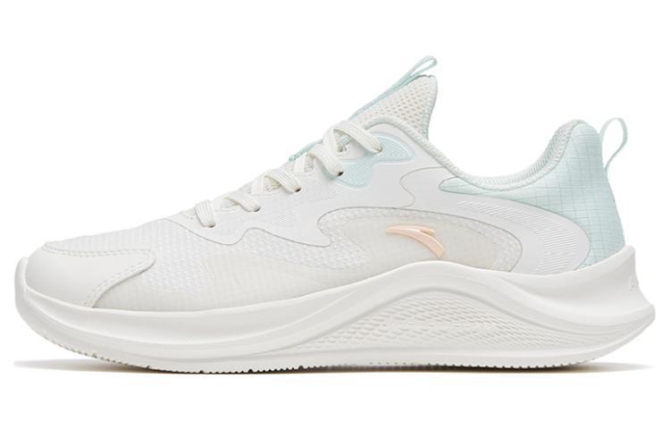 Anta Walk Cushioning Anti Slip And Wear Resistant Lightweight Rebound Low Top Casual Running Shoes Women's White Blue