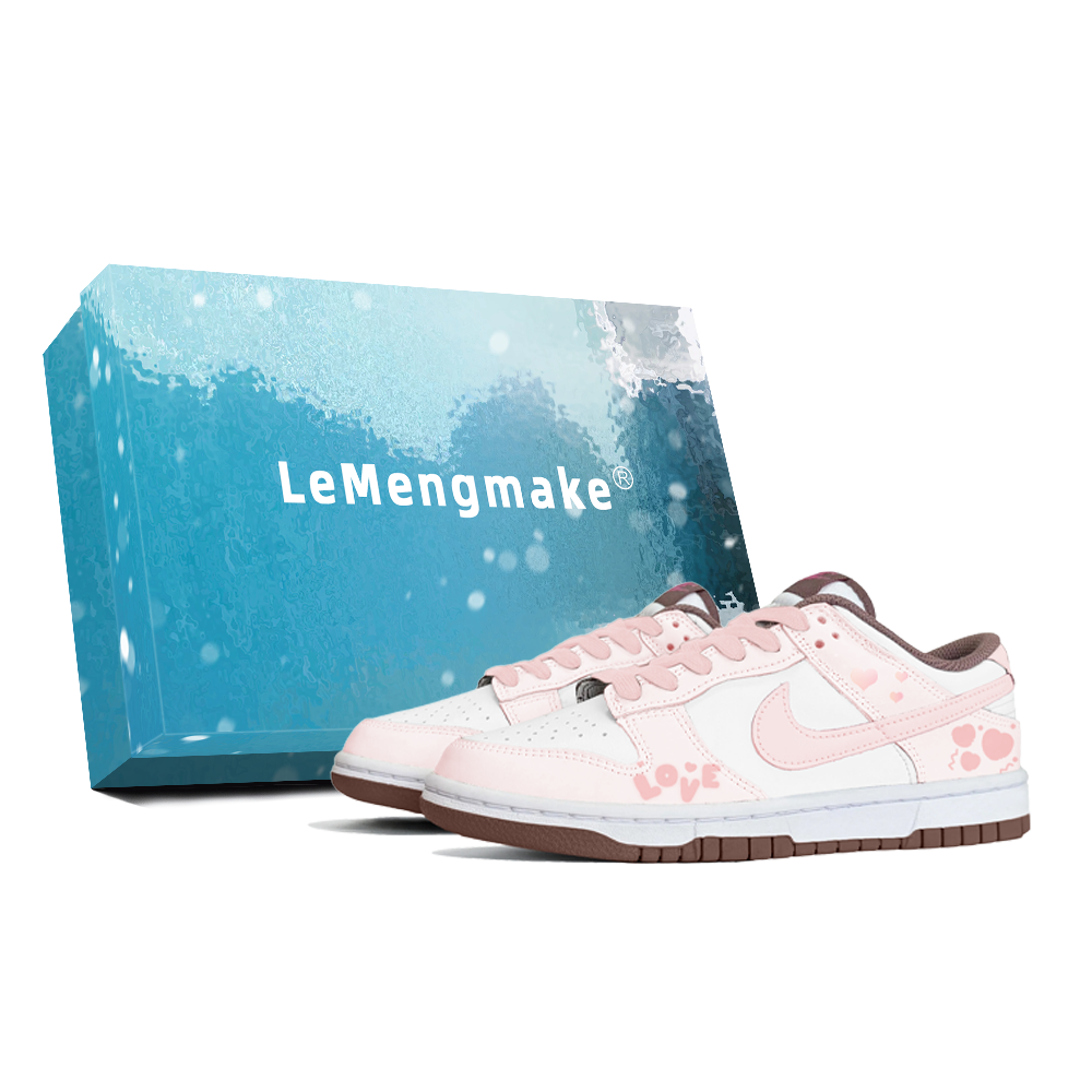 Nike Dunk Slip-Resistant Low-Top Skateboard Shoes Women's Pink