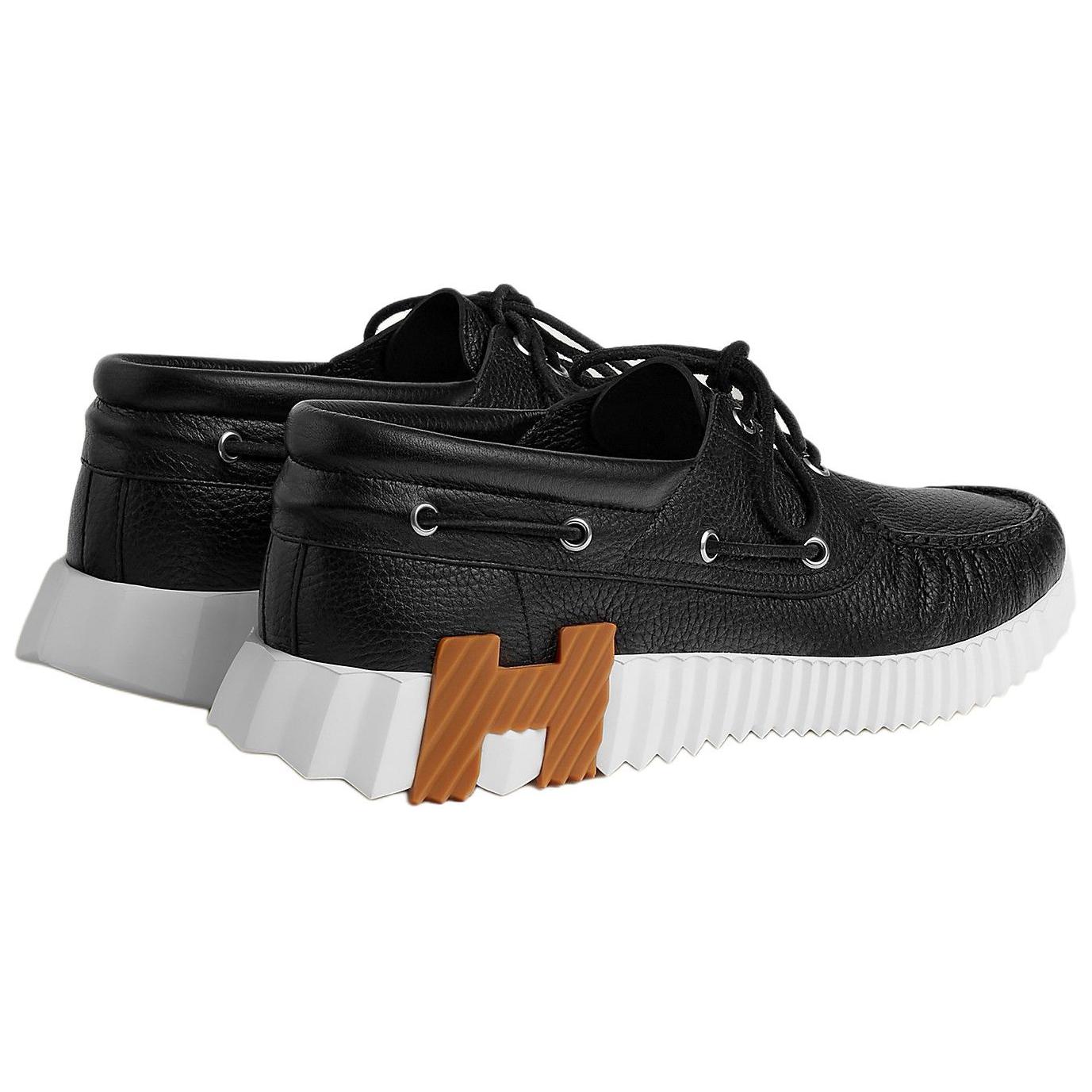 HERMES Ketch Low Top Casual Shoes Men's Black купить в интернет-магазине Yoocart с быстрой доставкой по России.