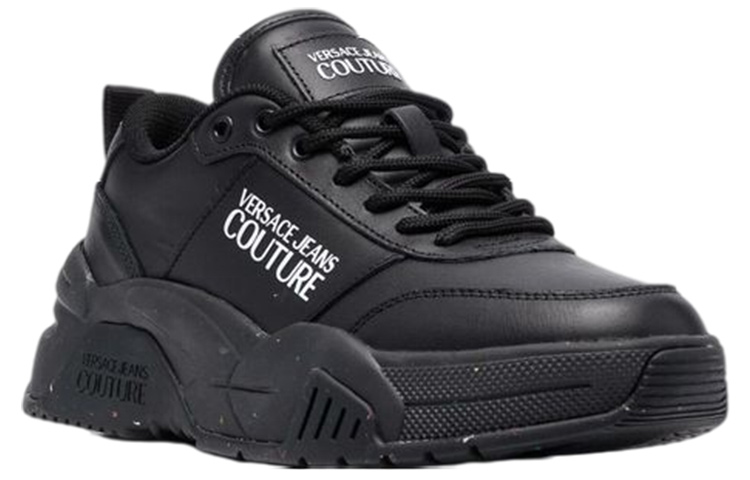 VERSACE Jeans Couture Low Top Casual Shoes Women's Black
