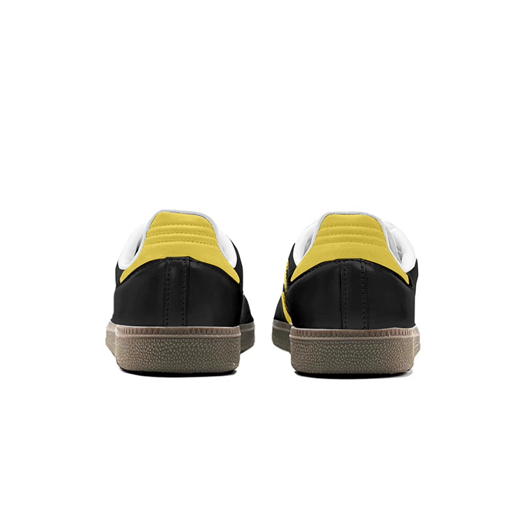Adidas Originals Samba Anti-Slip Wear-Resistant Low-Top Skateboard Shoes Unisex Black Yellow