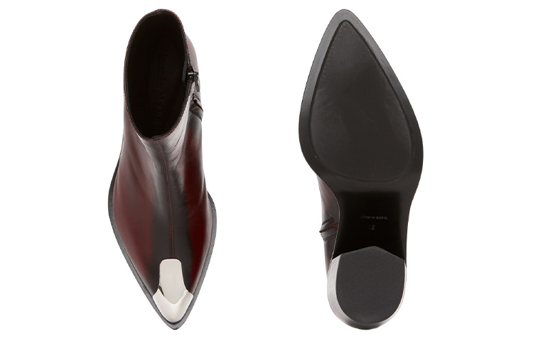 Alexander McQueen Ankle Boots Women's Dark Red
