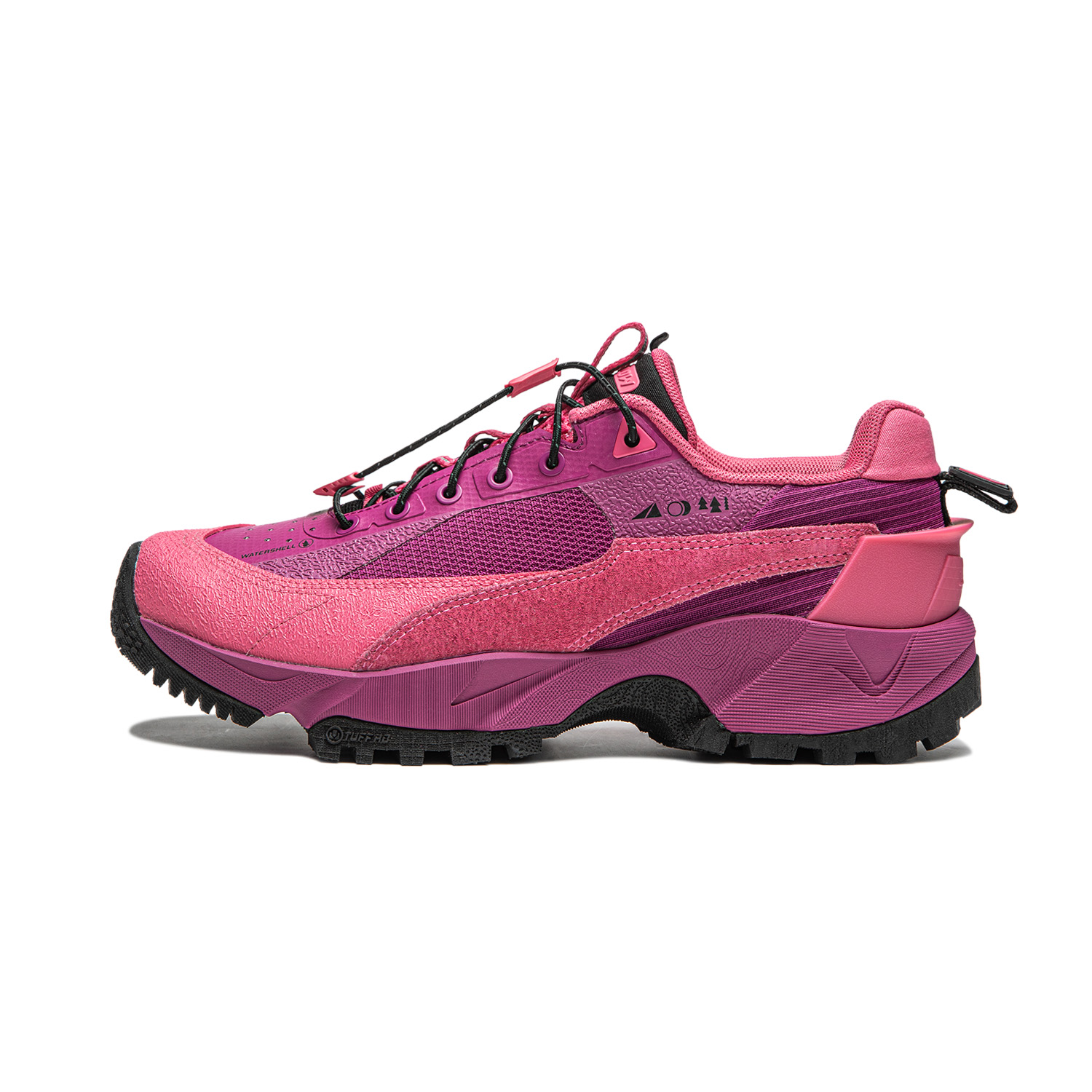 LiNing Outdoor CF Tracing, Wild Xingshan PRO Cushioning Waterproof Low top Casual Shoes Women's Pink Purple