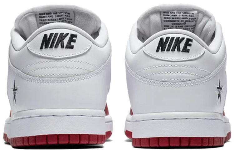Nike Sb Dunk Low Supreme Jewel Swoosh Red