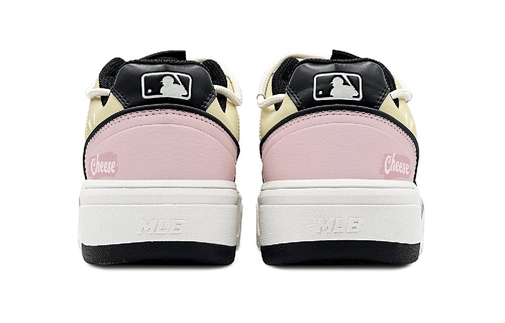 MLB Chunky Liner Skateboard Shoes Unisex Low-Top Pink/White
