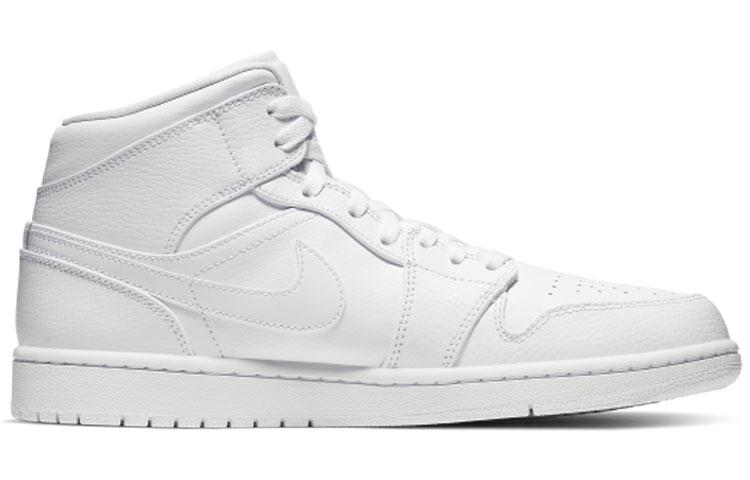 Jordan Air Jordan 1 Mid Non-slip Wear-resistant Shock Absorption Mid-Top Vintage Basketball Shoes Men's Carolina Blue купить в интернет-магазине Yoocart с быстрой доставкой по России.