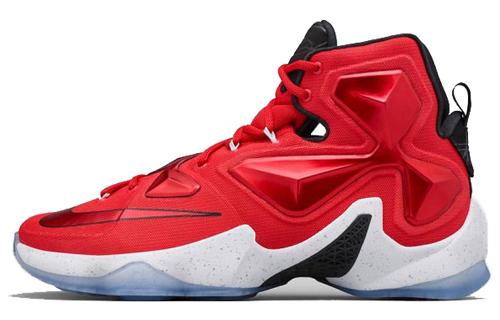 Nike Lebron 13 On Court Non-slip Lightweight High-Top Basketball Shoes Men's Away Red