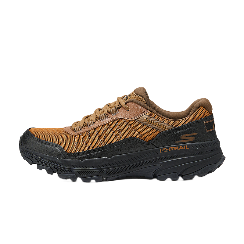 Skechers MEN'S GO Non-slip Support Low-Top Casual Running Shoes Men's Brown Black
