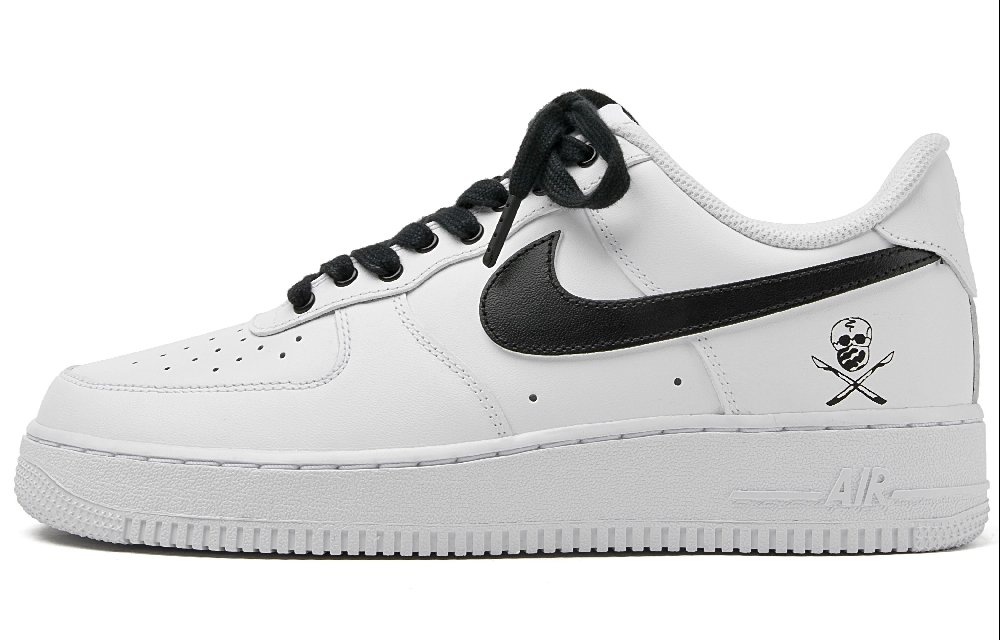 Nike Air Force 1 Air Force 1 Low-Top Skateboard Shoes Unisex Black White