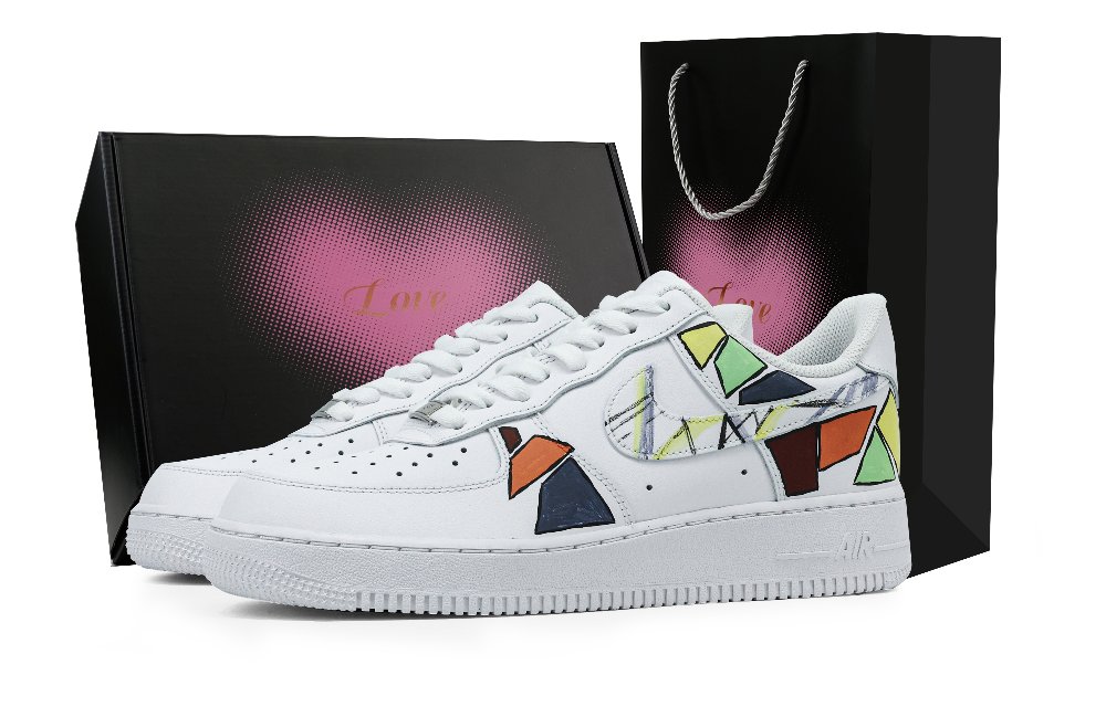 Nike Air Force 1 Low Top Skateboard Shoes Men's White